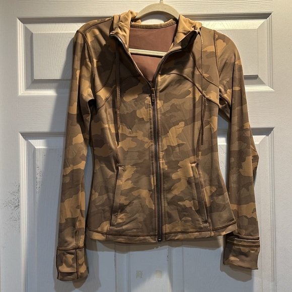 Lululemon Nulu Hooded Define Align Jacket 6 Camo Beige - Picture 3 of 11